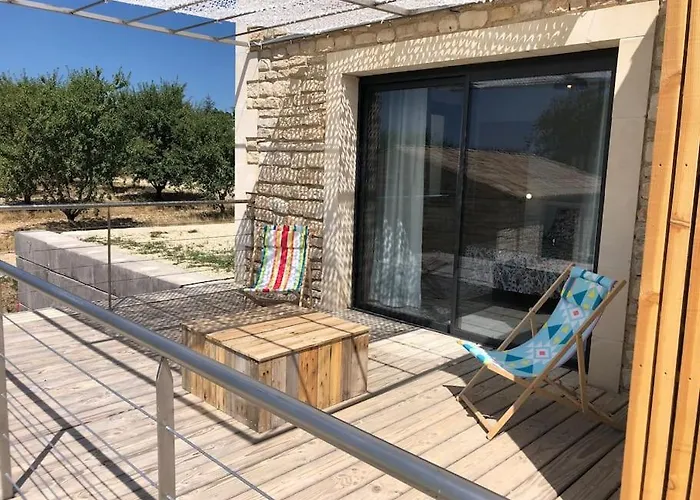 Mas Piralet Ardeche En Pierre Piscine 6*12 Pool House Equipe *